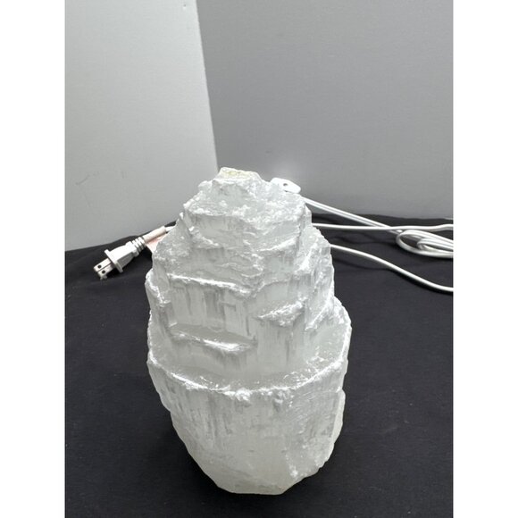 Natural Selenite Crystal Tower For Home & Office Decor 8" Tall - Picture 8 of 11